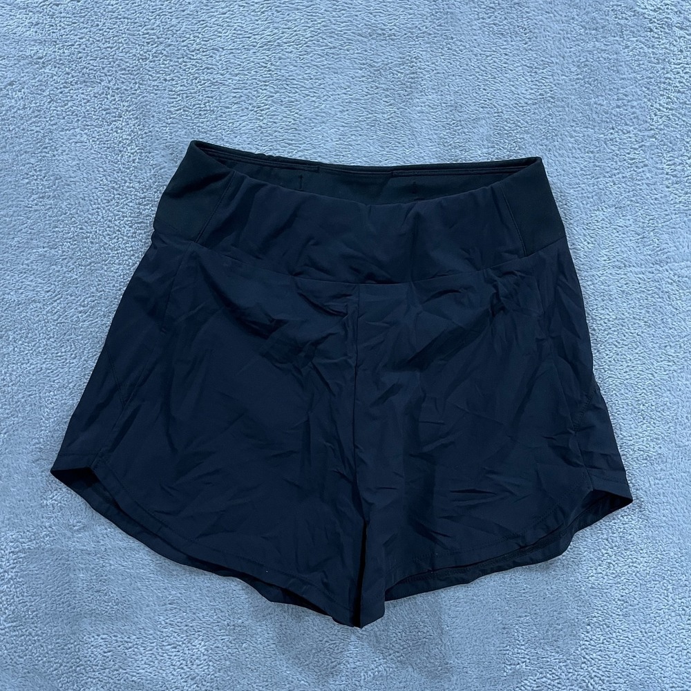 Nike Dri Fit Shorts Womens Small Black Drawstring workout gym running athletic
